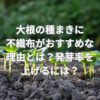 大根の種まきに不織布がおすすめな理由とは？発芽率を上げるには？